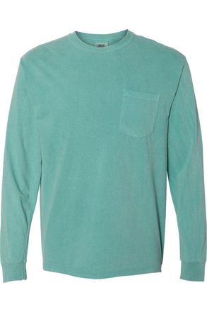 Comfort Colors Garment-Dyed Heavyweight Long Sleeve Pocket T-Shirt