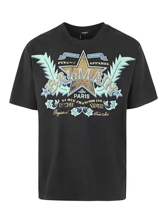 Balmain western print t-shirt straight fit