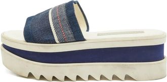 Stella McCartney Sandali denim 60mm - Blu