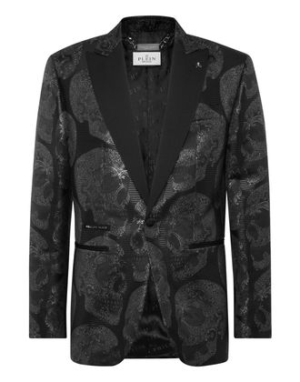 Philipp Plein Jacquard Lord Fit Blazer All Over Skull