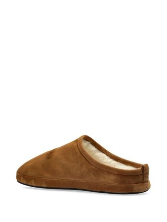 Balenciaga Suede Leather with Faux-Shearling Slipper - Caramel Brown