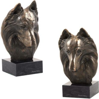 OEM Pastor Belga, Perro De Monta&ntilde;a Belga: Estatuilla De Perro, Busto Sobre Base De Piedra, Escultura, Trofeo Para Exposici&oacute;n De Perros De Art-dog