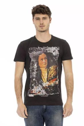 Trussardi Vintage Kunstprint T-shirt Korte Mouwen Ronde Hals