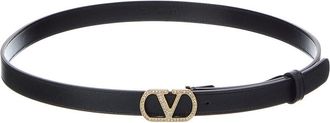 Valentino Vlogo Signature Leather Belt