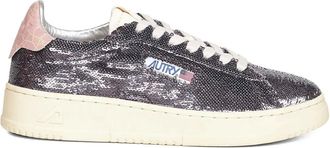 Autry Dallas sequin logo sneakers - Grey