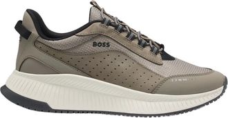 HUGO BOSS Ttnm Evo Runn Sneaker - Heren - Sneakers - Beige - 42 EU - Schoenen