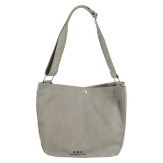 A.P.C. Shoulder Bags, male, Green, Size: ONE SIZE Besace Journal