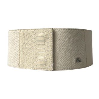 Gianfranco Ferre Dames, Accessoires, Wit, Maat: 70 CM Leer