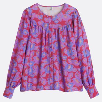 La Redoute Collections Oversized blouse in viscose, bloemenprint