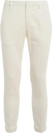 Dondup Grijze Katoenen Broek Gemaakt in Itali&euml; - Heren - Slim Fit Broeken - Grijs - W34 - Katoen - Broeken