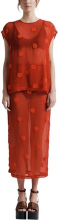 Romy Sadie Top in Beaded Red at Nordstrom, Size X-Large