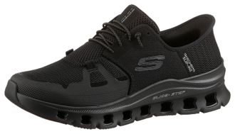 Skechers Slip-On Sneaker SKECHERS GLIDE-STEP PRO, Herren, Gr. 43, schwarz unifarben, Textil, Schuhe Slip-On Sneaker, Laufschuh, Trainingsschuh mit flexibler Tr