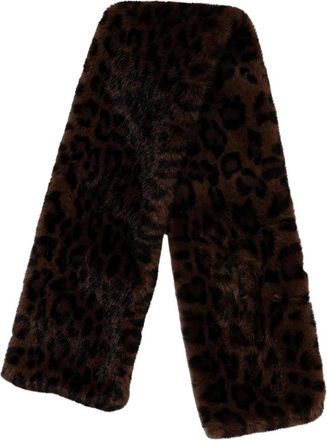 Joseph Ribkoff Faux Fur Pull-Through Sjaal - Dames - Wintersjaals - Bruin - ONE Size - Polyester - Accessoires
