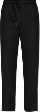 Maison Margiela Wool Pleated Broeken - Heren - Nette broeken - Zwart - L - Wol - Broeken