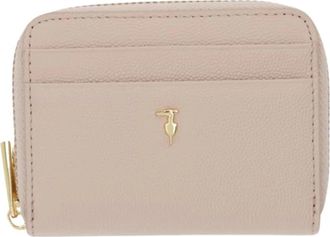 Trussardi Cameo Portemonnee met Ritssluiting - Dames - Portefeuilles - Beige - ONE Size - Leer - Accessoires