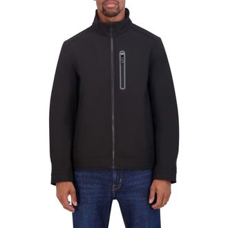 Nautica Softshell Bonded Jacket in Black at Nordstrom Rack, Size X-Large
