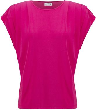 Joseph Ribkoff Stijlvolle Top met Uniek Ontwerp - Dames - T-shirts - Roze - L - Tops
