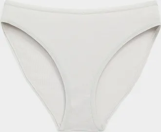Miiyu Womens Elastic trim essential bikini panty 100% organic cotton