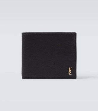 Saint Laurent Tiny Cassandre East/West leather wallet