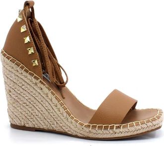 Steve Madden Malani Wedge Sandal - Dames - Sleehakken - Bruin - 36 EU - Schoenen