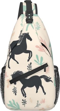 Generic Cute Horse Cross Body Bag Trendy Sling Bag Anti Theft Crossbody Bags For Traveling Women Outdoors