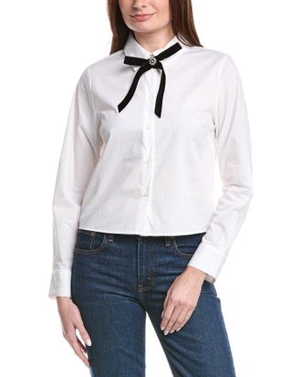 CeCe by Cynthia Steffe Cropped Bow Top