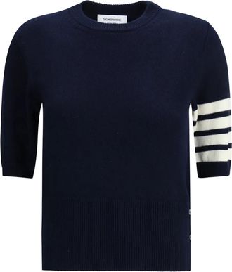 Thom Browne T-shirt a righe - Blu