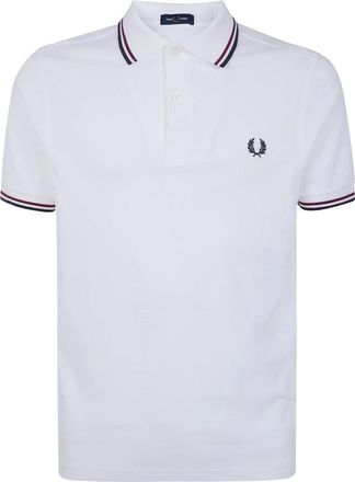 Fred Perry Hombre, Camisetas, Blanco, Talla: M