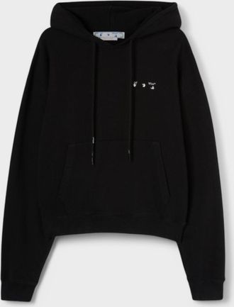 Off-white Caravag Verf Over Hoodie Zwart