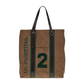 La Martina Bolso Tote de Lona Nicolas - Bags - Mujer - Beige - ONE SIZE