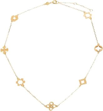 Tory Burch Accessoires, Dames, Geel, ONE Size, Kira Klaver Bedel Ketting