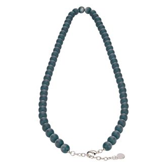 Emporio Armani Collana in Resina Satinata - - Accessories - unisex - Blu - ONE SIZE