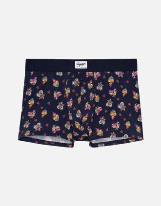 HOM Hom Mens Love Story Boxer Trunk, Navy - Size: 37/36/32