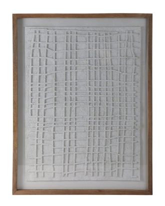 Sagebrook Home 37X48in Paper Mache Wall Art In Wooden Frame