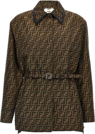 Fendi Brown FF jacket