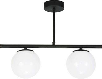 OEM L&aacute;mpara De Techo Negra Con Bolas De Cristal Titan 13-808