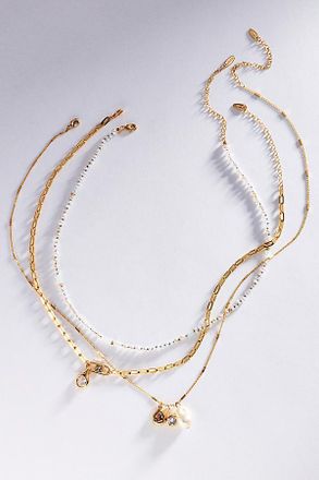 Anthropologie Shades of Sea Layering Necklaces
