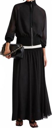 Marella Gufo Blouson Jacket In Navy