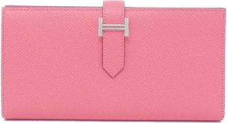 Herm&egrave;s Rose Azalee Epsom Leather Coin Purse/Coin Case (Pre-Owned)