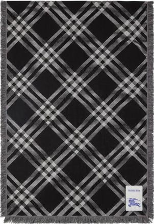 Burberry Accessoires, Dames, Zwart, ONE Size, Equestrian Knight Design Sjaal