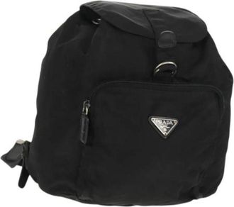 Prada Pre-owned Backpacks, female, Black, Size: ONE SIZE Pre-owned Vintage Backpack