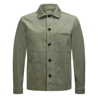 Woolrich Light Jackets, male, Green, Size: XL Chore Shirt Jacket