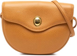 Dior Tweedehands Gevuld Leren Schoudertas