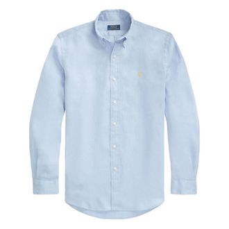 Polo Ralph Lauren Heren, Overhemden, Blauw, Maat: S Linnen