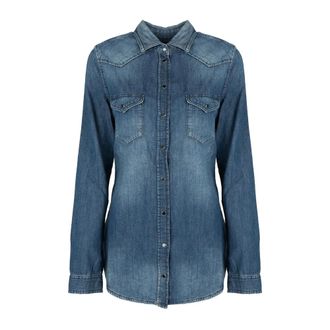 Diesel Camicia in Denim De Pratt - - Blouses & Shirts - Donna - Blu - S