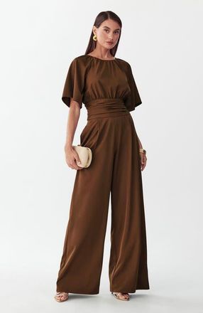 Willa Penny Jumpsuit in Chocolate at Nordstrom, Size 2