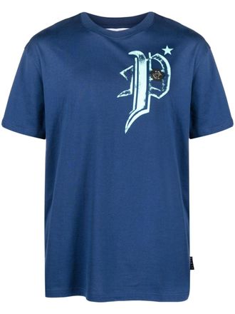 Philipp Plein T-shirt met print - Blauw