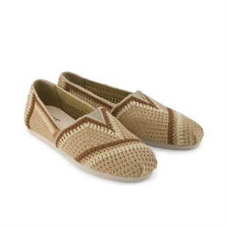 Toms Alpargata Classic Katoen Dames Donker Beige Espadrilles