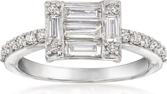 Ross-Simons Lab-Grown Diamond Ring in Sterling Silver