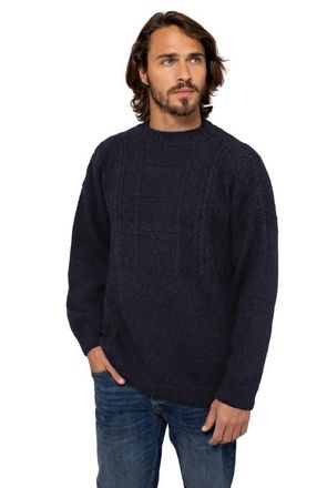 Celtic & Co. British Wool Gansey Sweater in Dark Navy at Nordstrom, Size Xx-Large